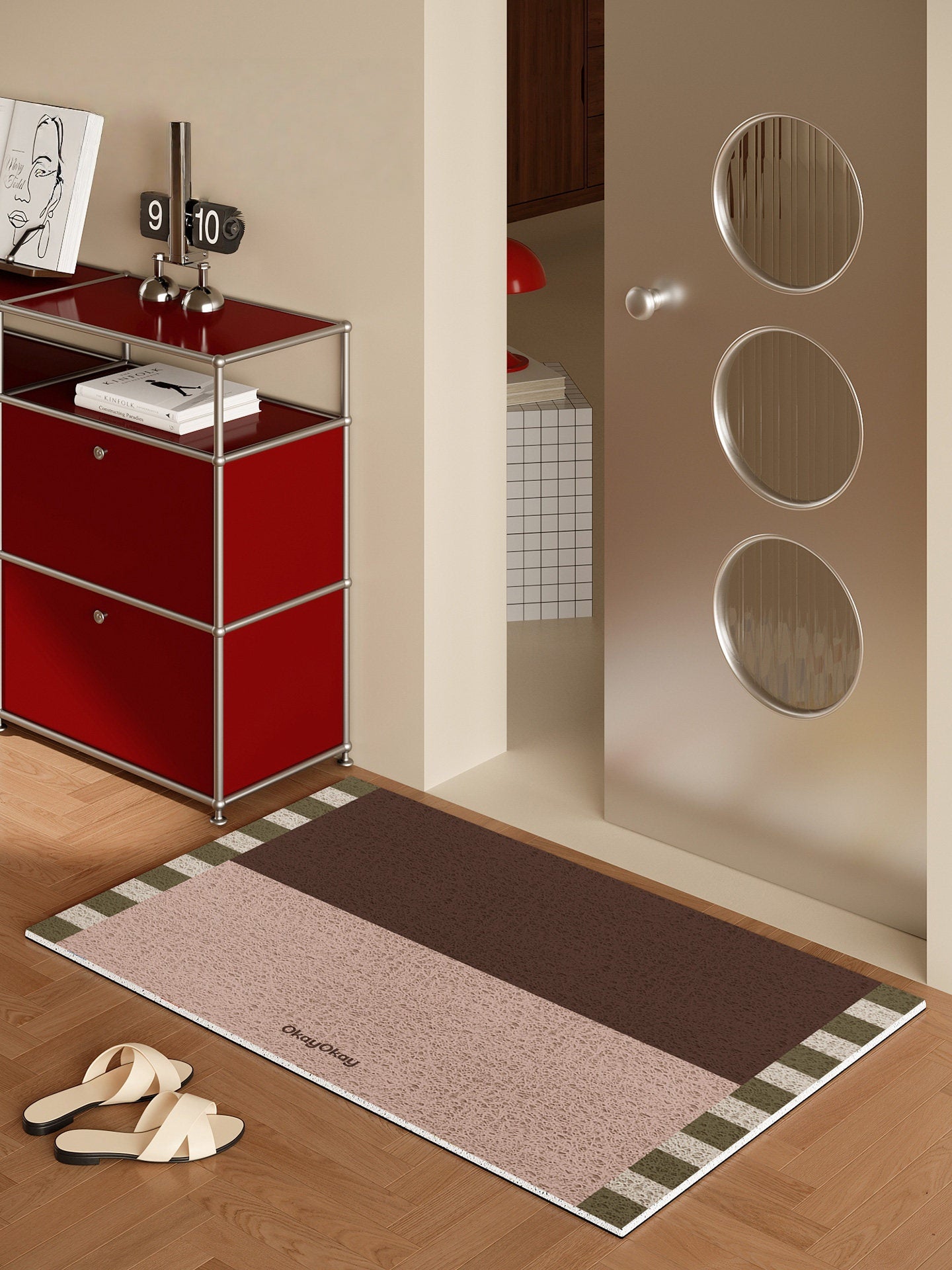 Contrasting Color PVC Doormat