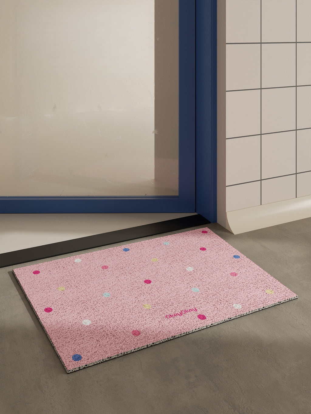 Colorful Polka Dots PVC Doormat