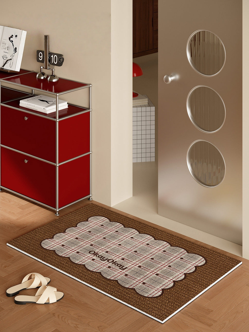 Waffle Cookies PVC Doormat