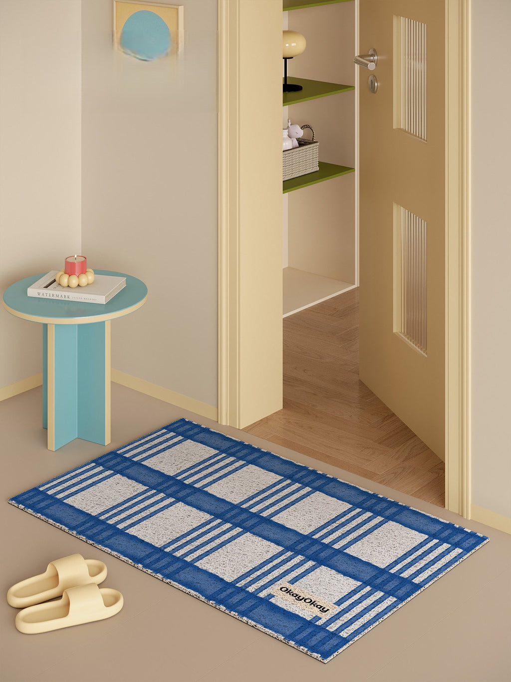 Checkered Pattern PVC Doormat
