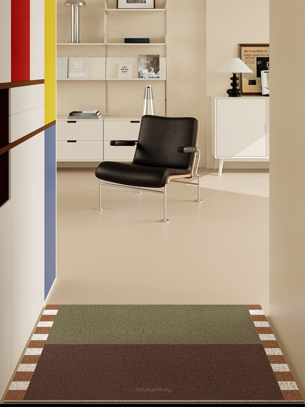 Contrasting Color PVC Doormat