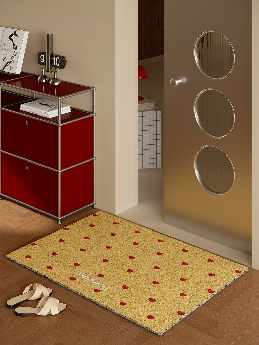 Heart-shaped PVC Doormat