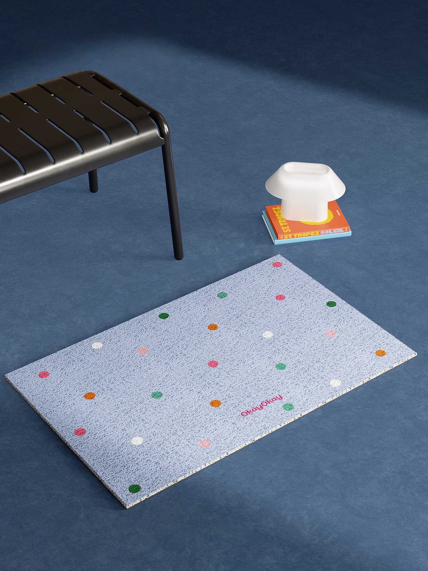 Colorful Polka Dots PVC Doormat