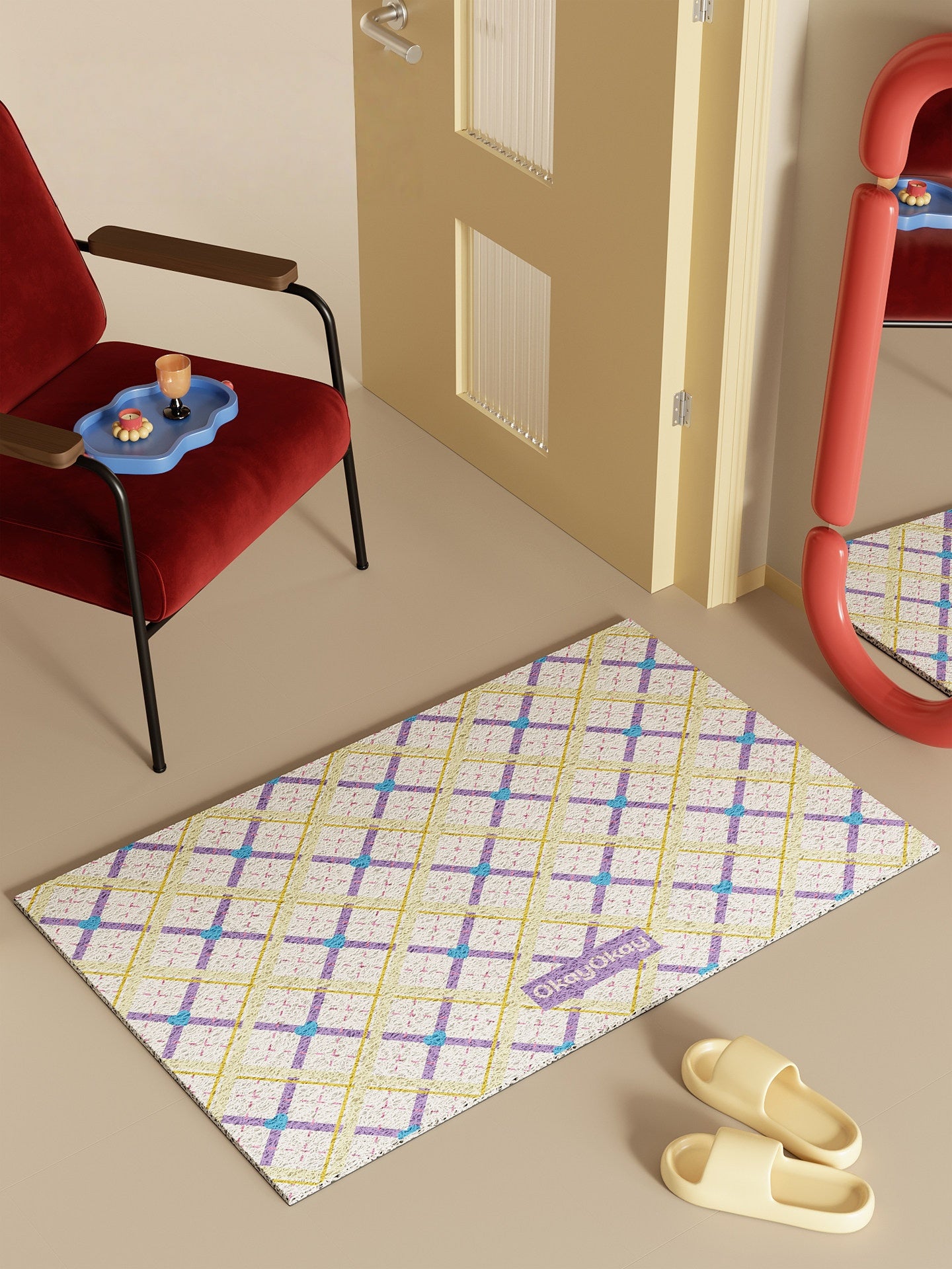 Diamond Pattern PVC Doormat