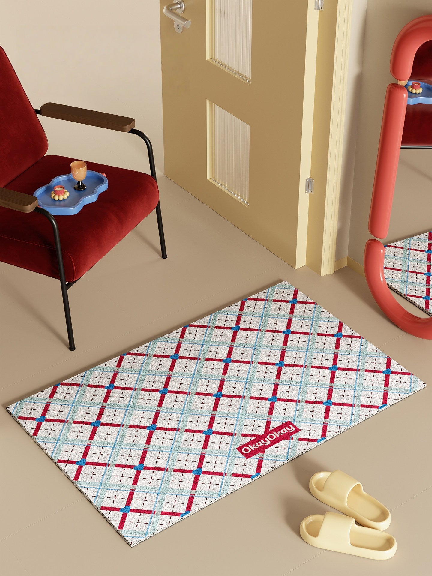 Diamond Pattern PVC Doormat
