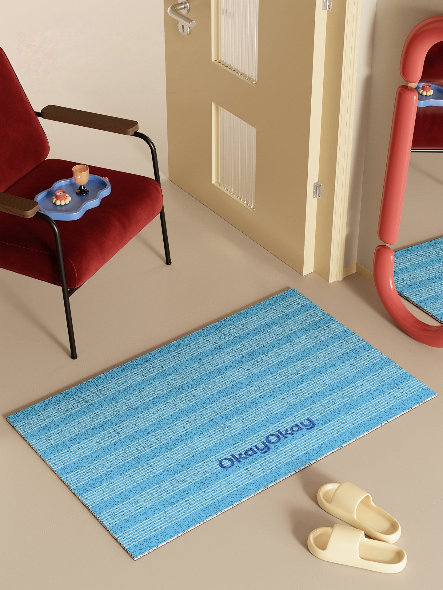 Classic Striped PVC Doormat