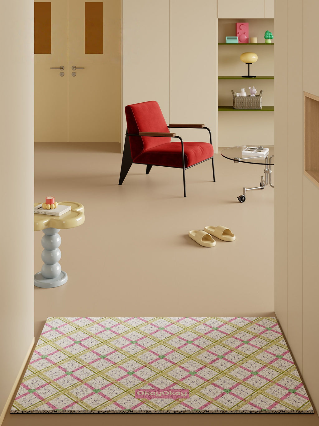 Diamond Pattern PVC Doormat