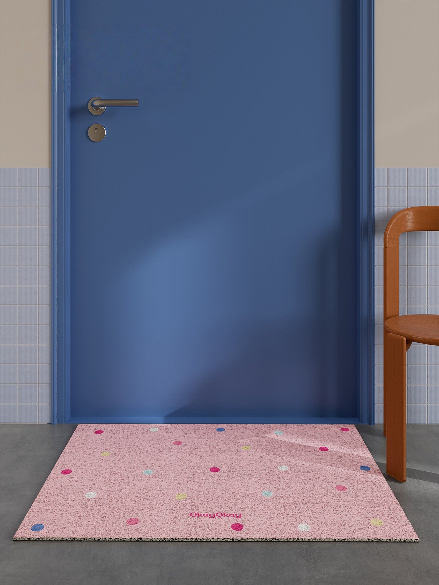Colorful Polka Dots PVC Doormat