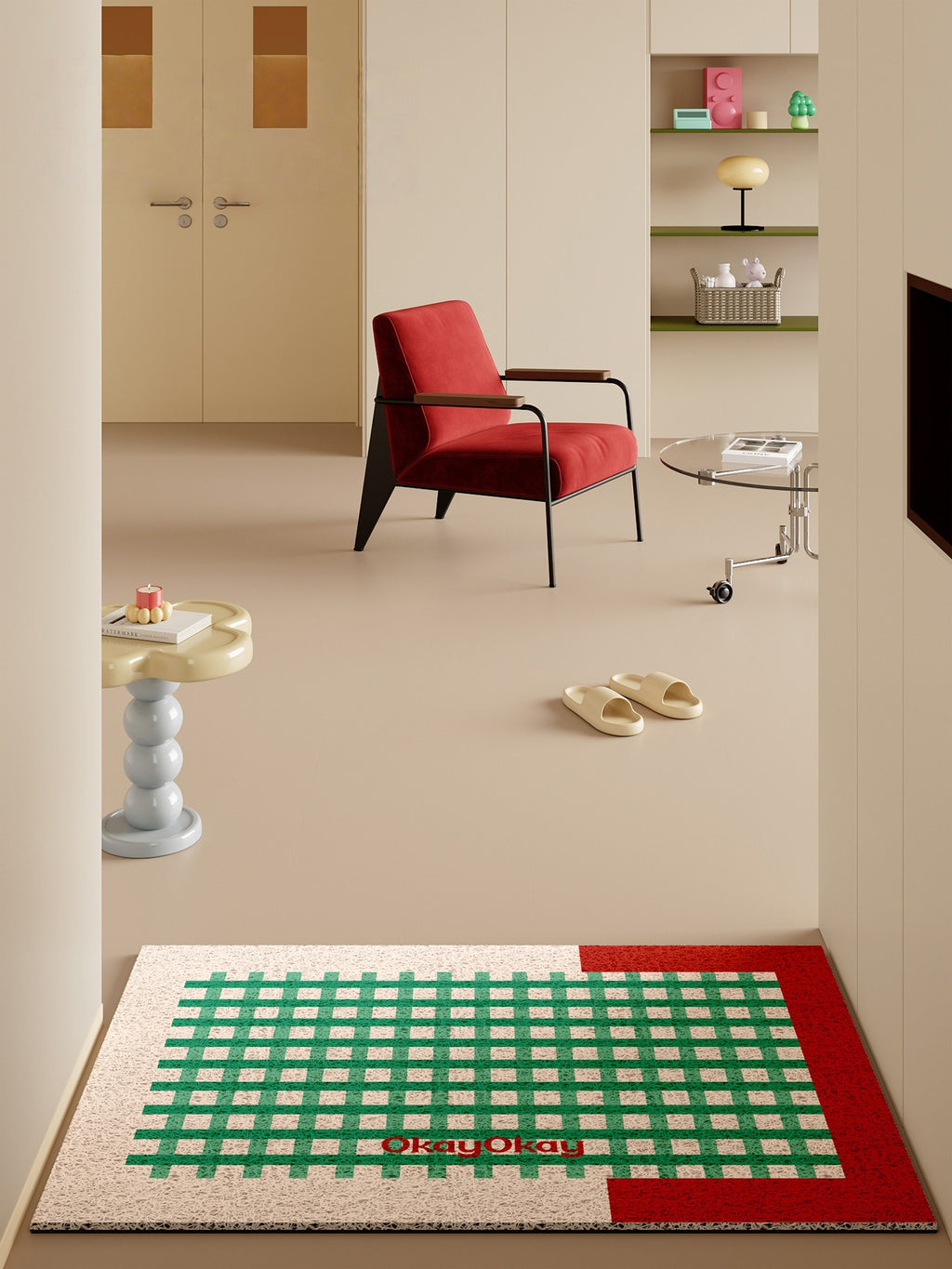 Checkered PVC Doormat