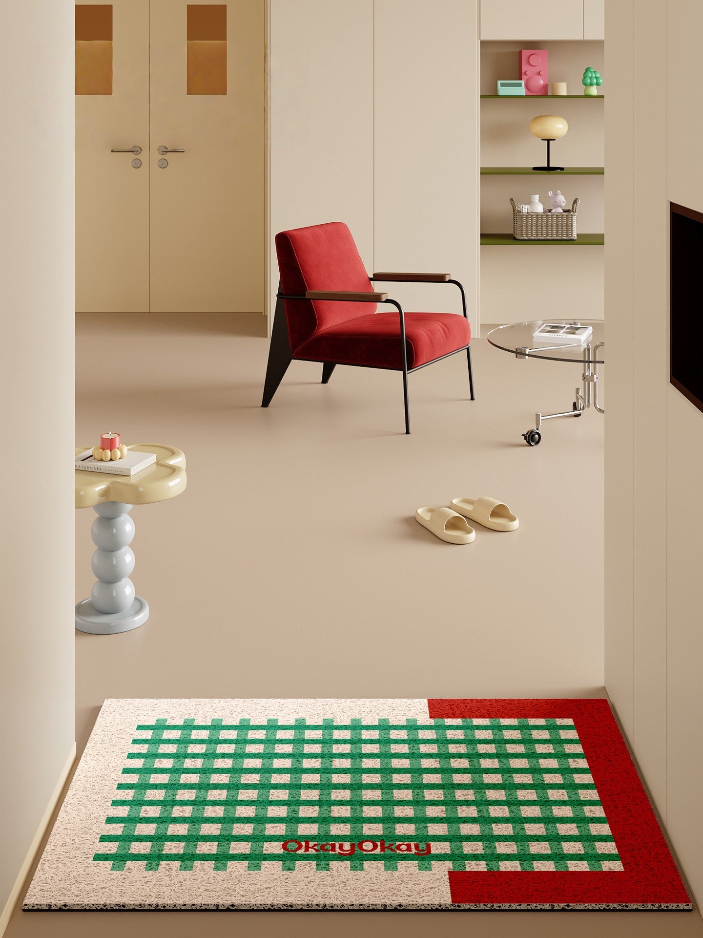 Checkered PVC Doormat