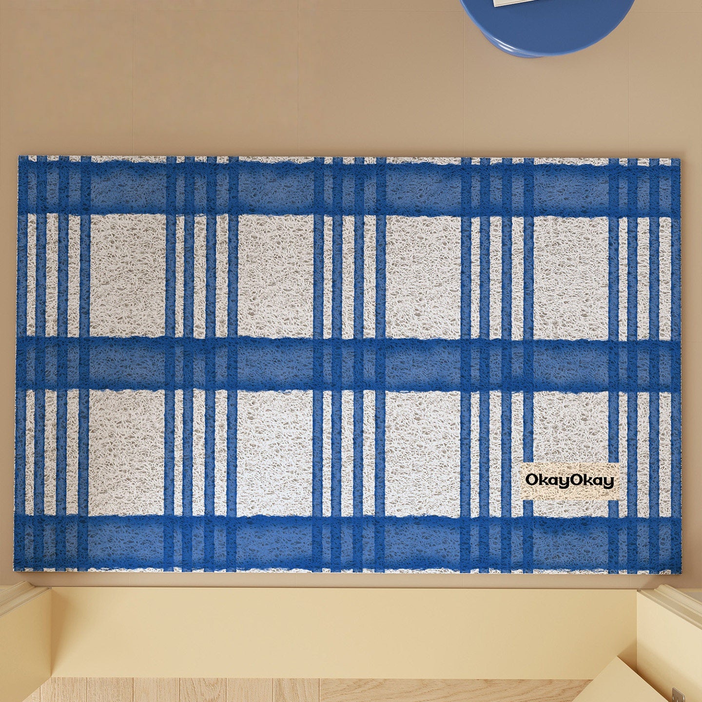 Checkered Pattern PVC Doormat