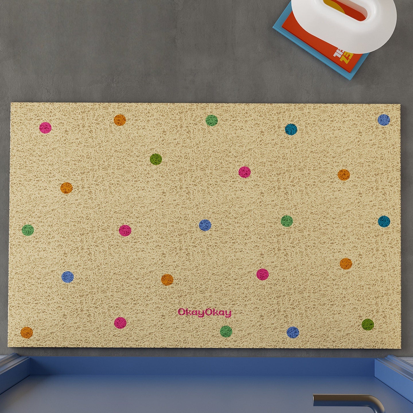Colorful Polka Dots PVC Doormat