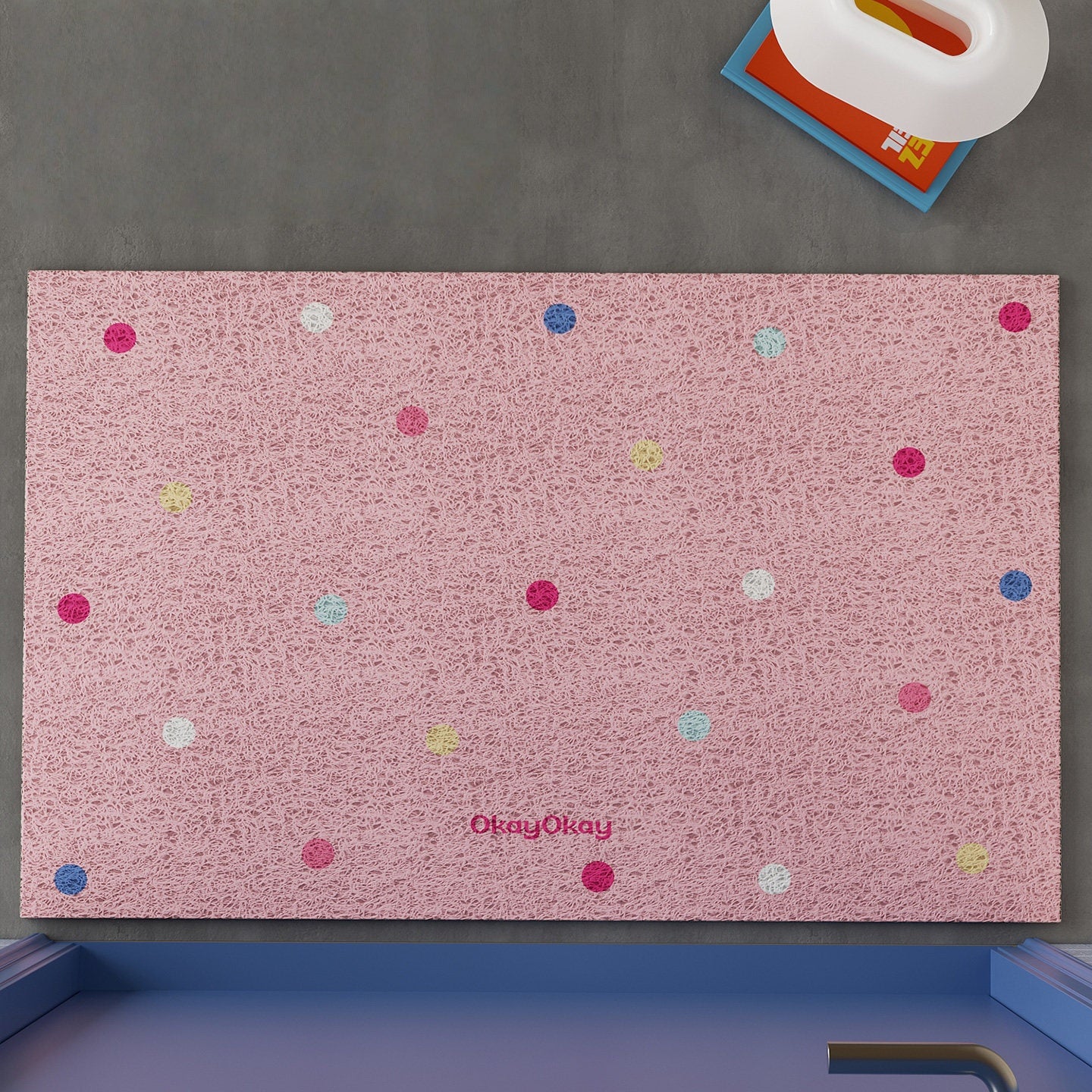 Colorful Polka Dots PVC Doormat