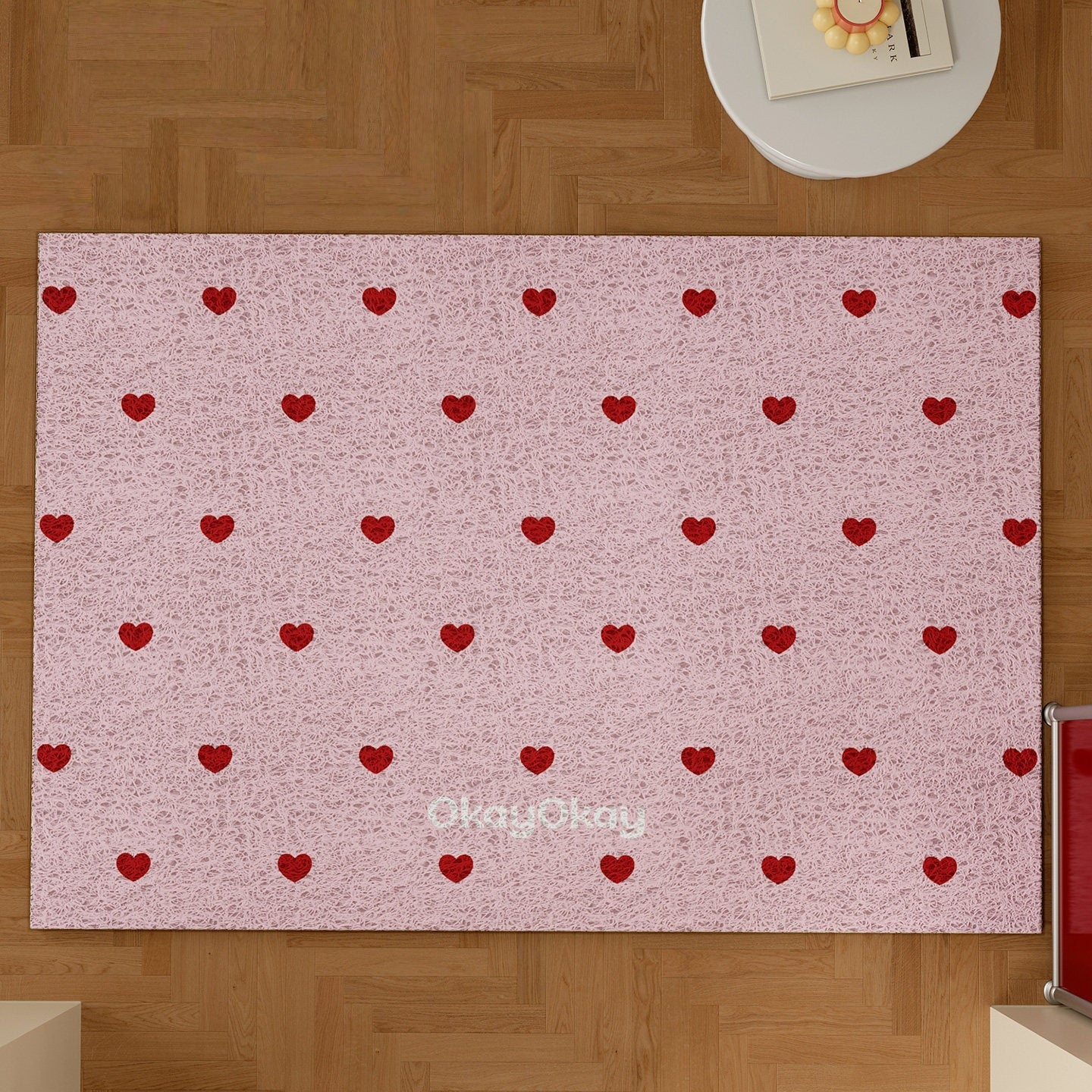 Heart-shaped PVC Doormat