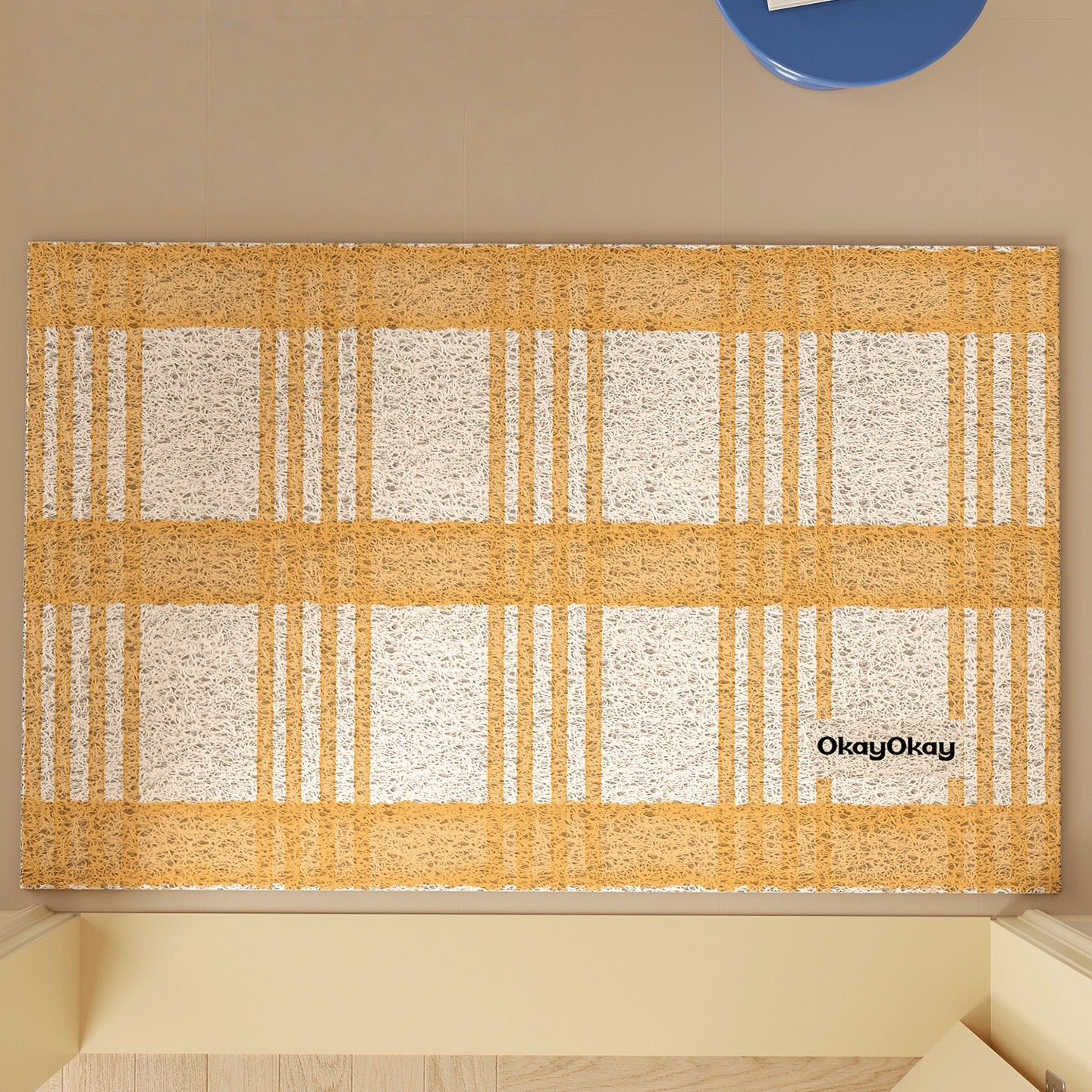 Checkered Pattern PVC Doormat