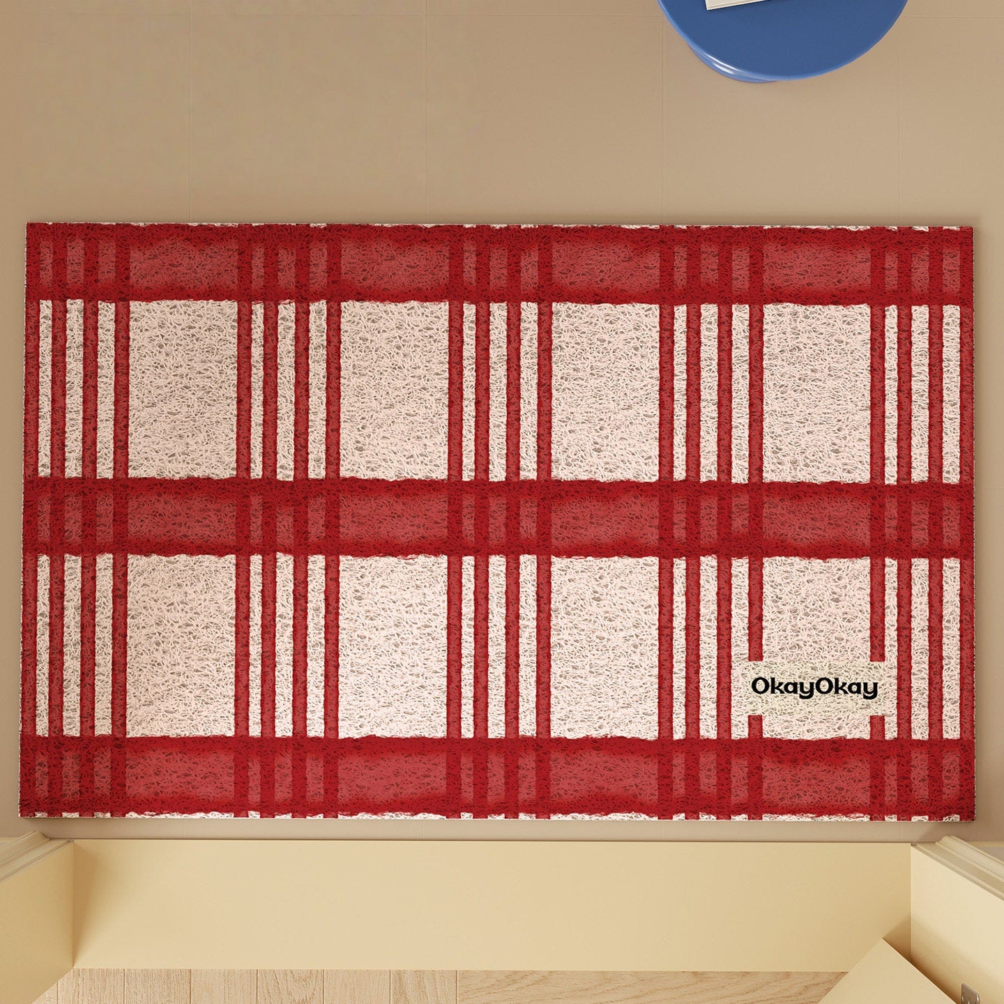 Checkered Pattern PVC Doormat