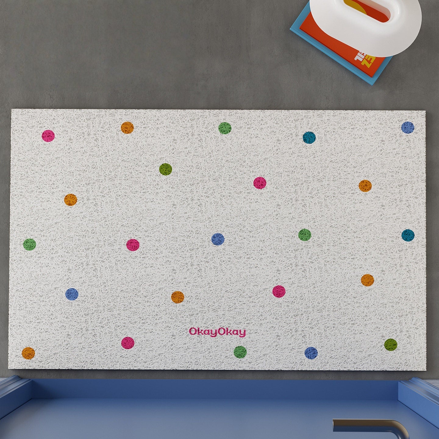 Colorful Polka Dots PVC Doormat