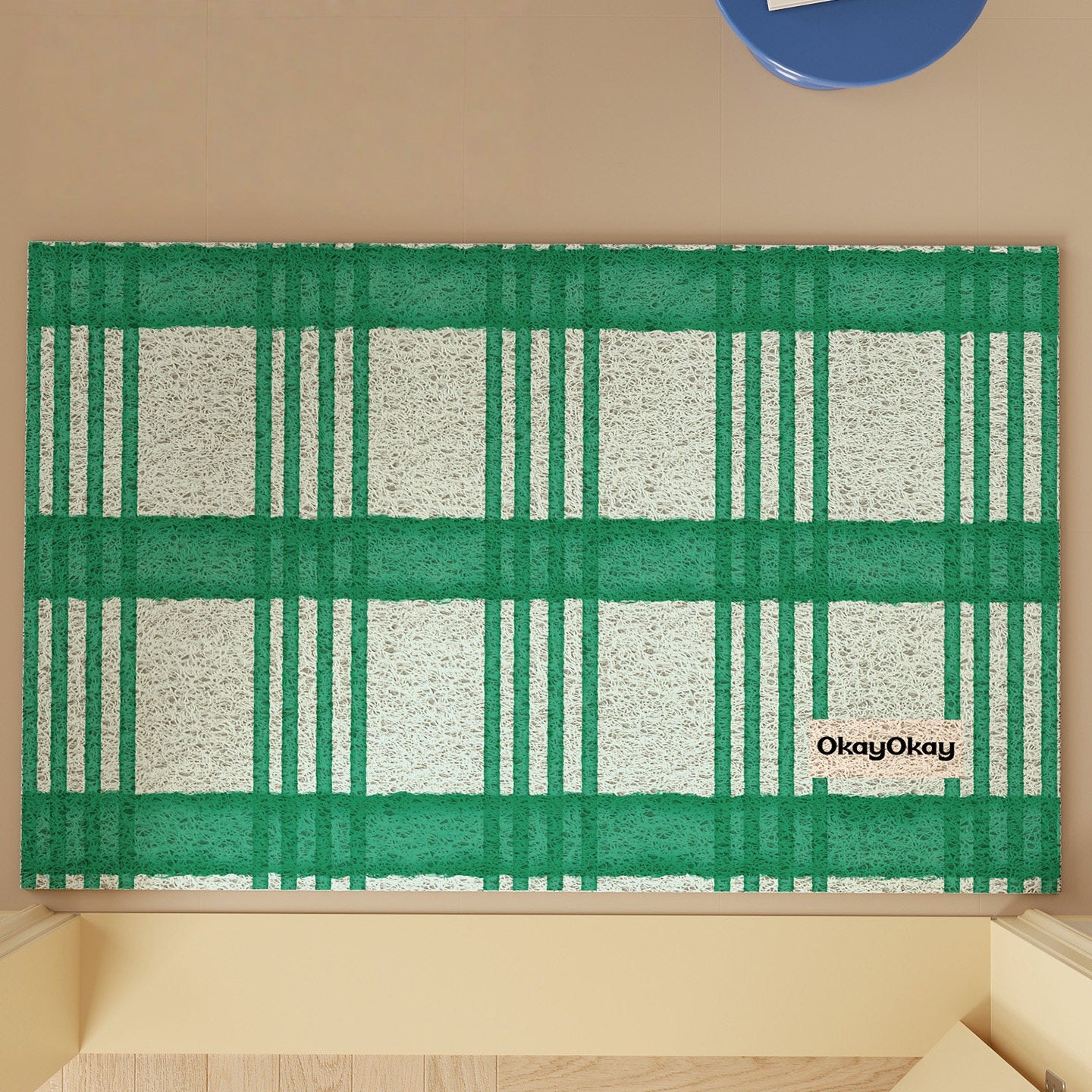 Checkered Pattern PVC Doormat