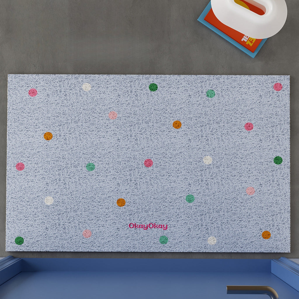 Colorful Polka Dots PVC Doormat